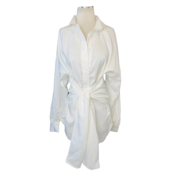 NWT Nonchalant Dafne Dress Off White - Picture 11 of 13